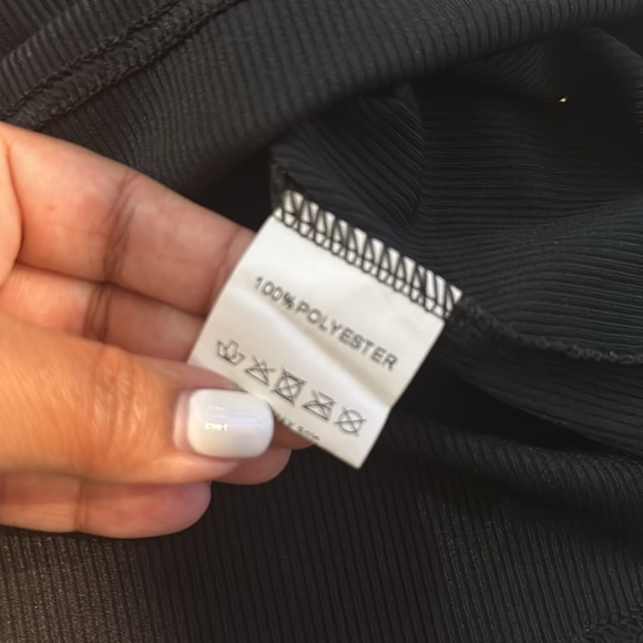 Puff‎ sleeves black blouse Sz. L - Picture 7 of 7